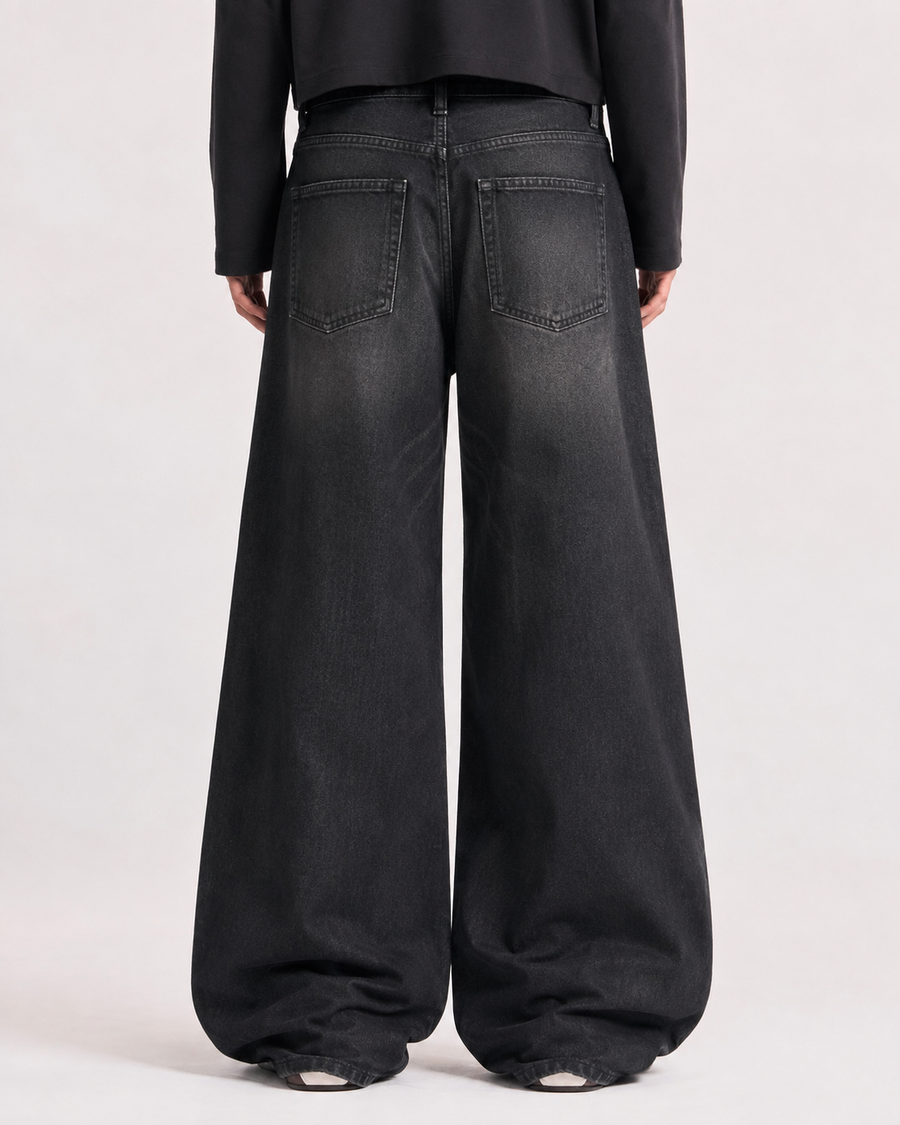Black Washed Baggy