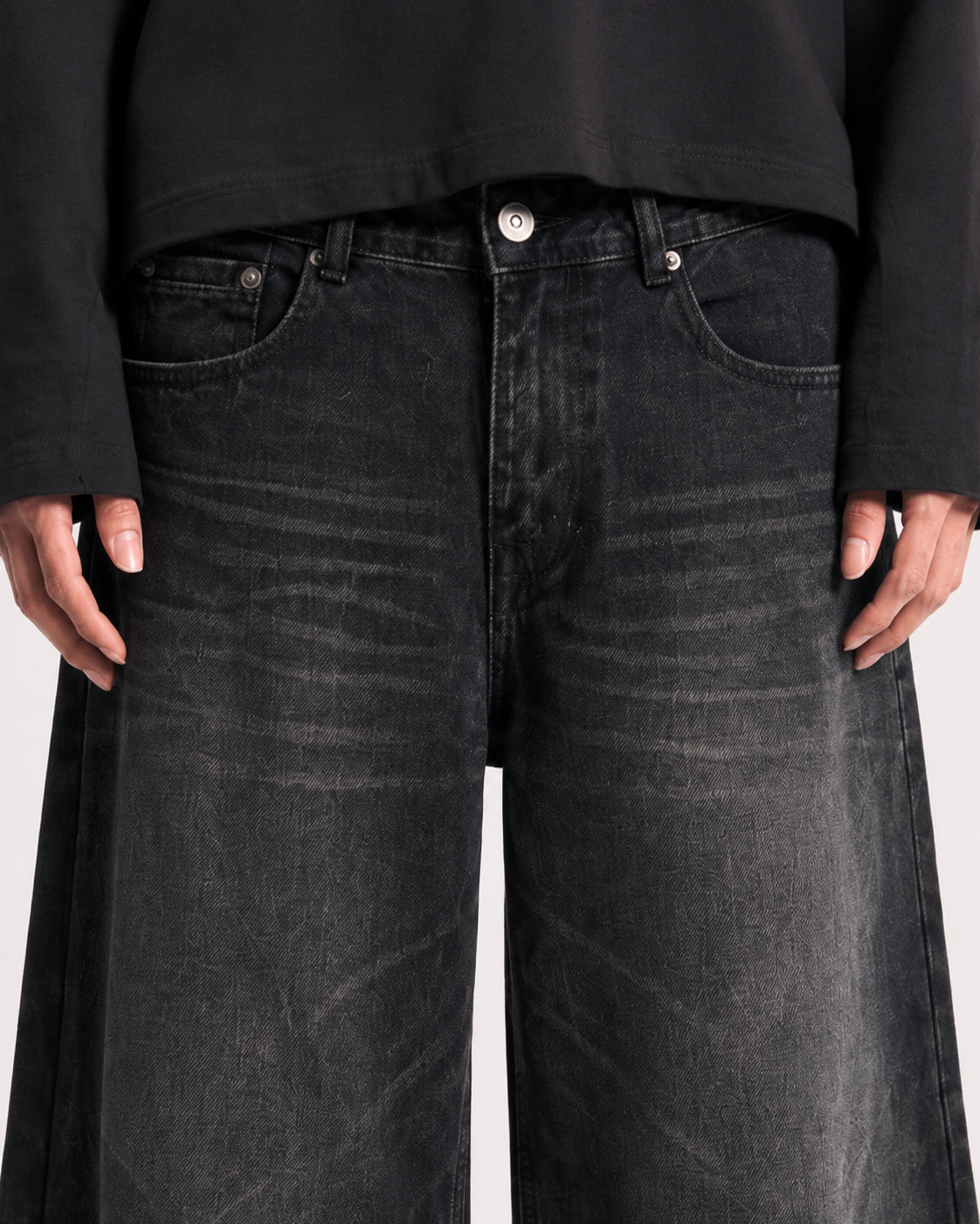 Black Washed Baggy